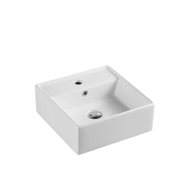 Vento 41M Rectangular Wall Hung Basin White 410mm*150mm
