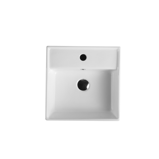 Vento 41M Wall Hung Basin White (Square: 410x410x150)