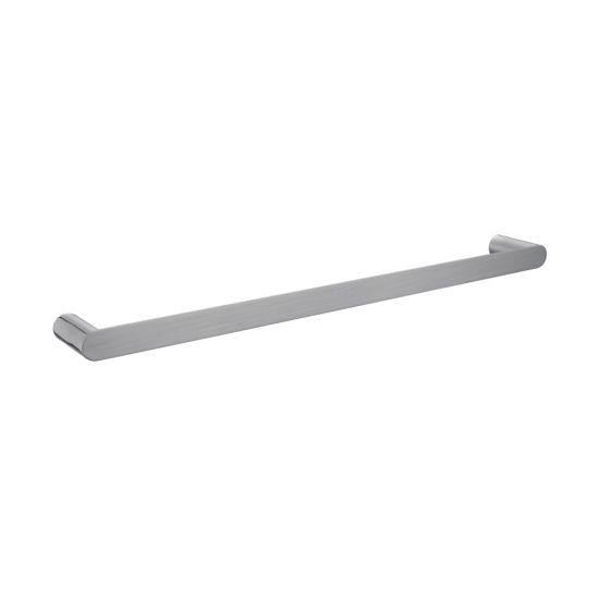 Bellino Solid Brass Single Towel Rail 600mm - Brushed Nickel