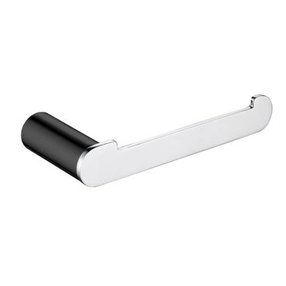 Bellino Toilet Roll Holder - Black & Chrome