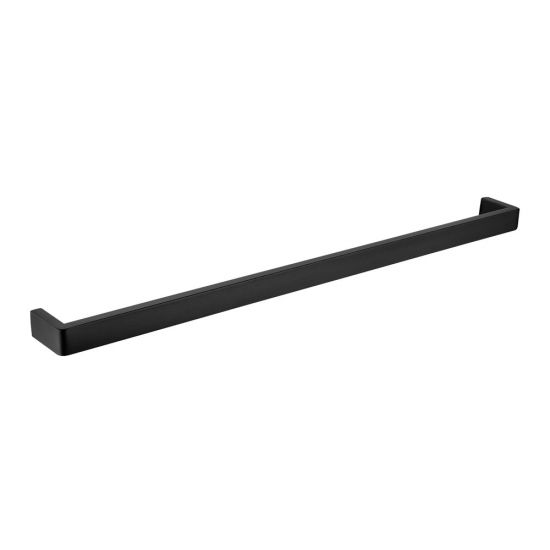 Cavallo AR71-8 Square Single Towel Rail 800mm - Black