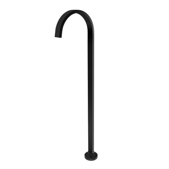 Cavallo Square Stainless Steel Freestanding Bath Spout - Black