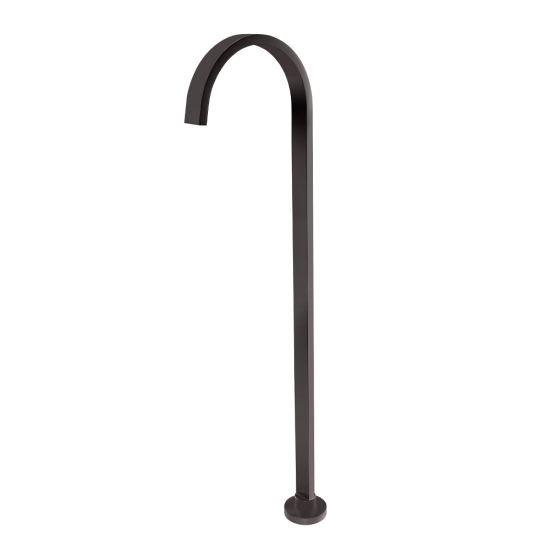 Cavallo Square Stainless Steel Freestanding Bath Spout - Brushed Gun Metal