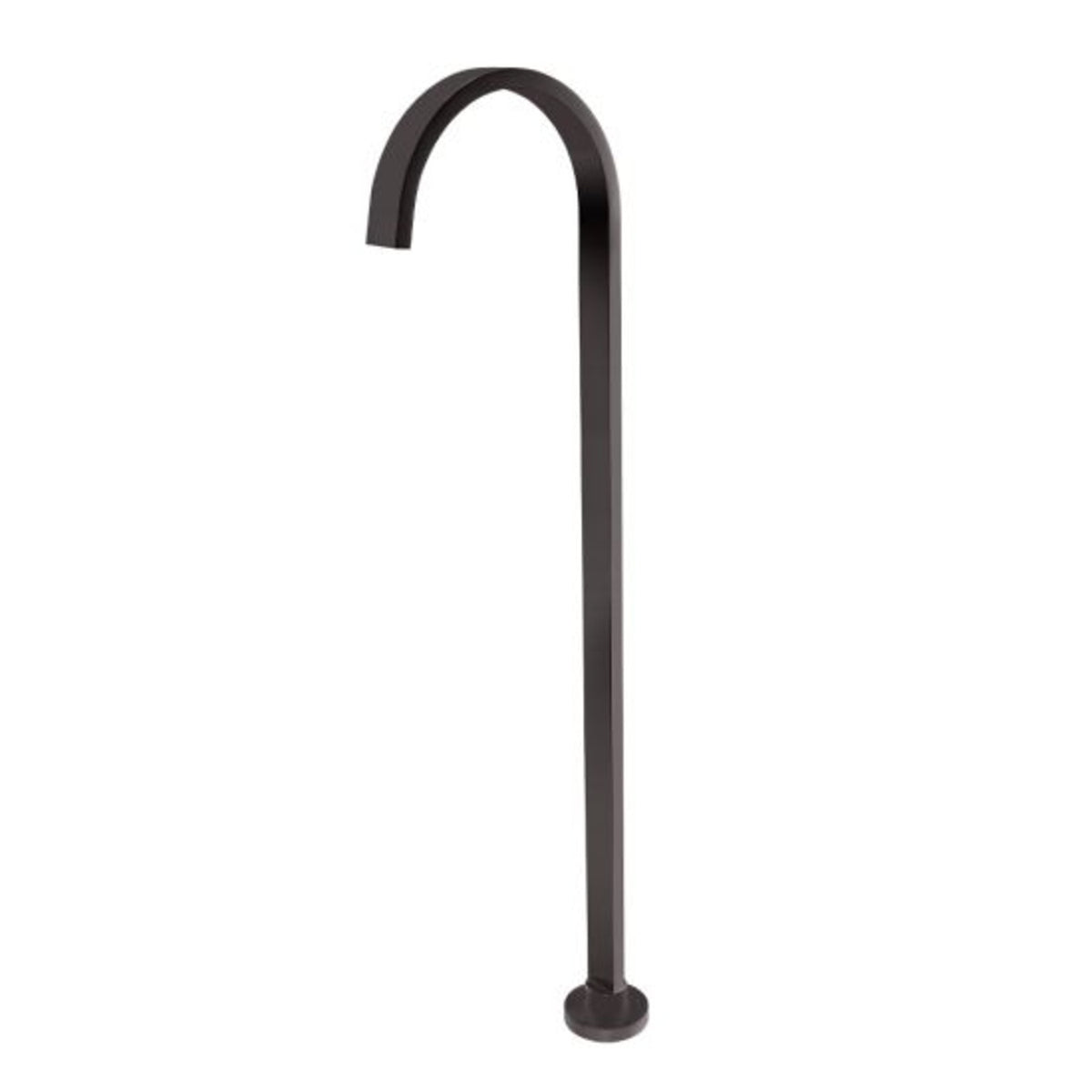 Cavallo Square Stainless Steel Freestanding Bath Spout - Brushed Gun Metal