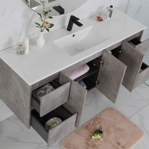 LOLA Wall Hung Vanity Grey (All Size)