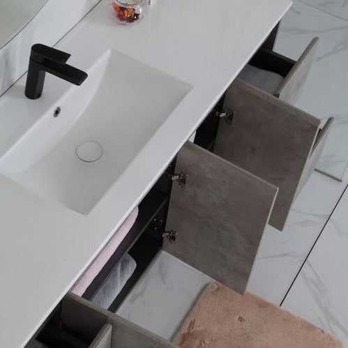 LOLA Wall Hung Vanity Grey (All Size)