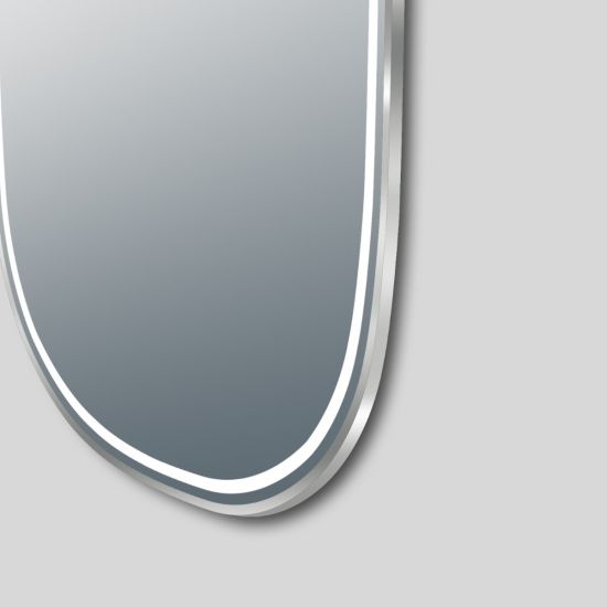 AQUA Dressing Front-Lit LED Oval Frameless Mirror 1200x650mm