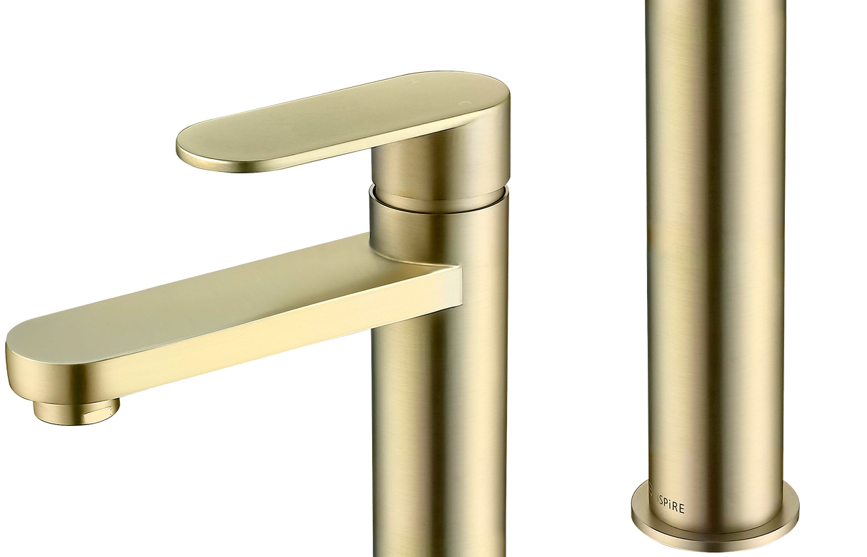 VETTO Tall Basin Mixer - Brushed Gold