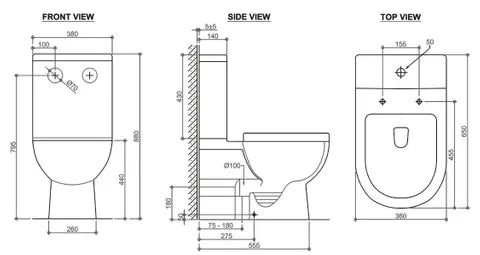 BELLA Rimless Toilet Suite