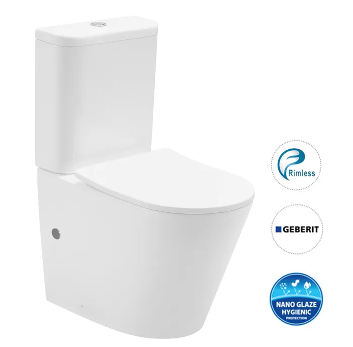 OASIS Rimless Toilet Suite (Gloss White)