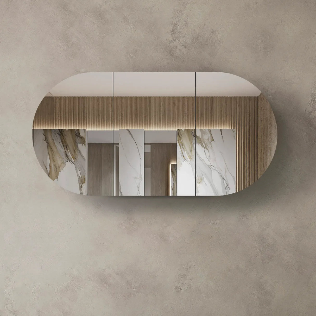 COOGEE Natural Oak Shaving Cabinet W1800xH900mm