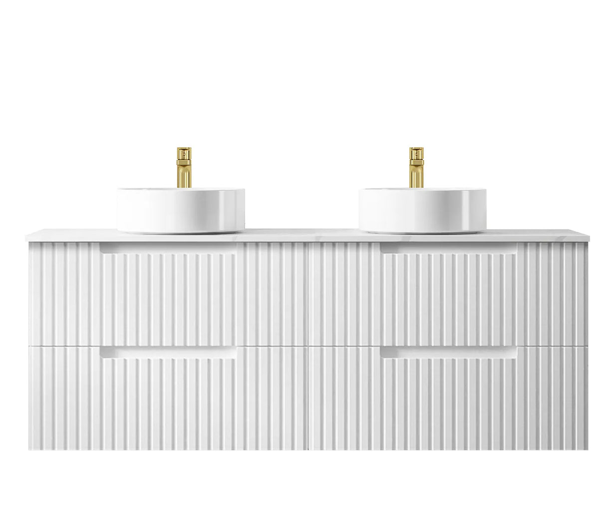 Vanity NOOSA Wall Hung 1500mm Satin White