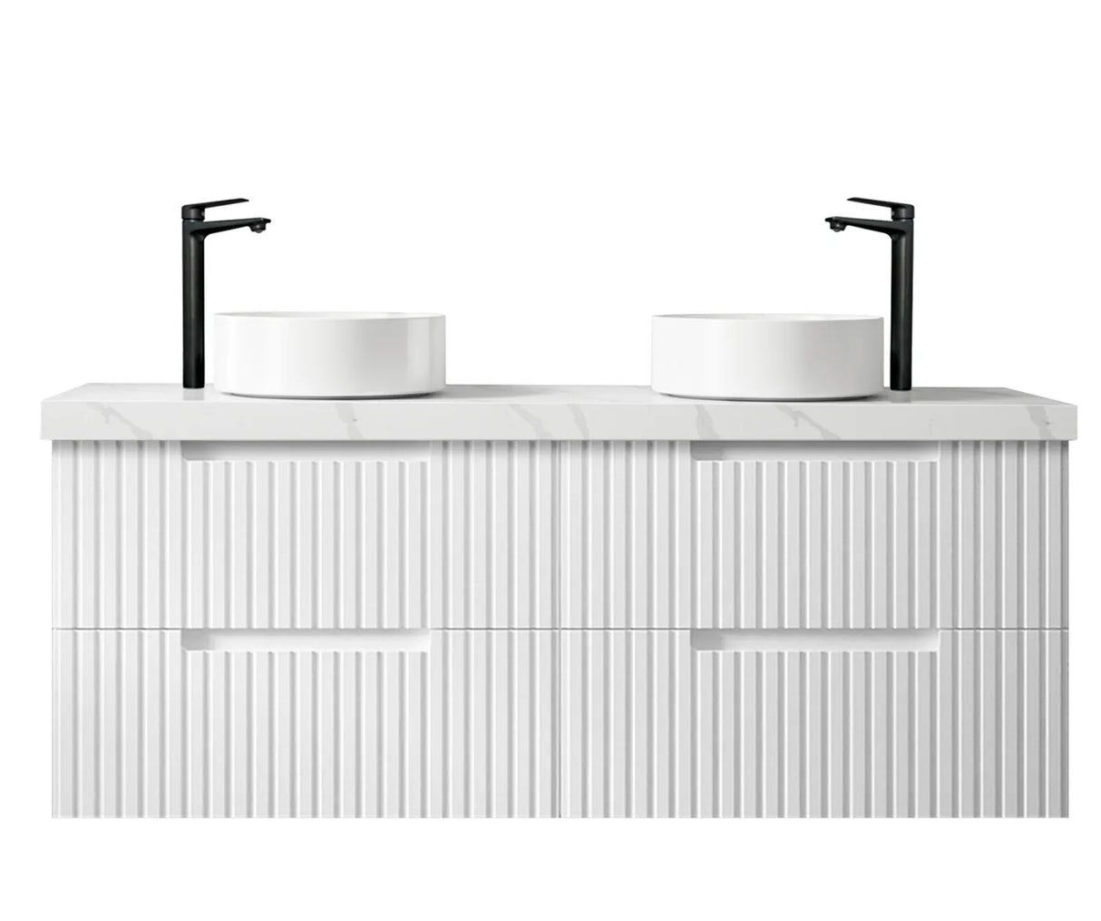 Vanity NOOSA Wall Hung 1500mm Satin White