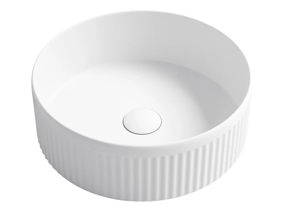 OXFORD Matte White Basin (Round: 395x395x125)
