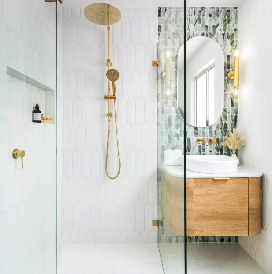 COOGEE Wall Hung Curved Vanity Natural Oak (All Sizes)