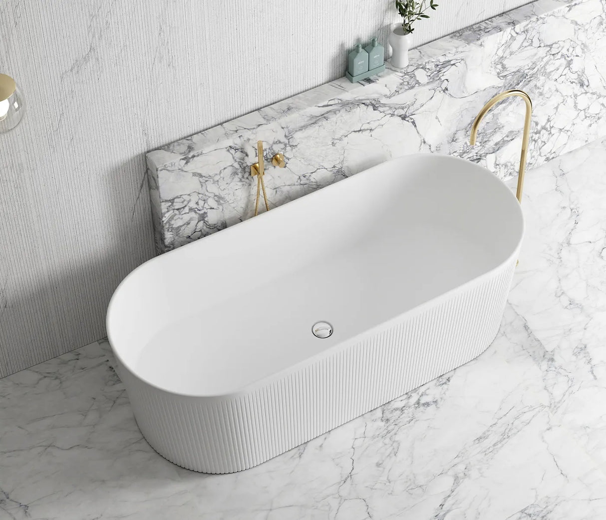 NOOSA Freestanding 1700/1500mm Non-Overflow Bathtub