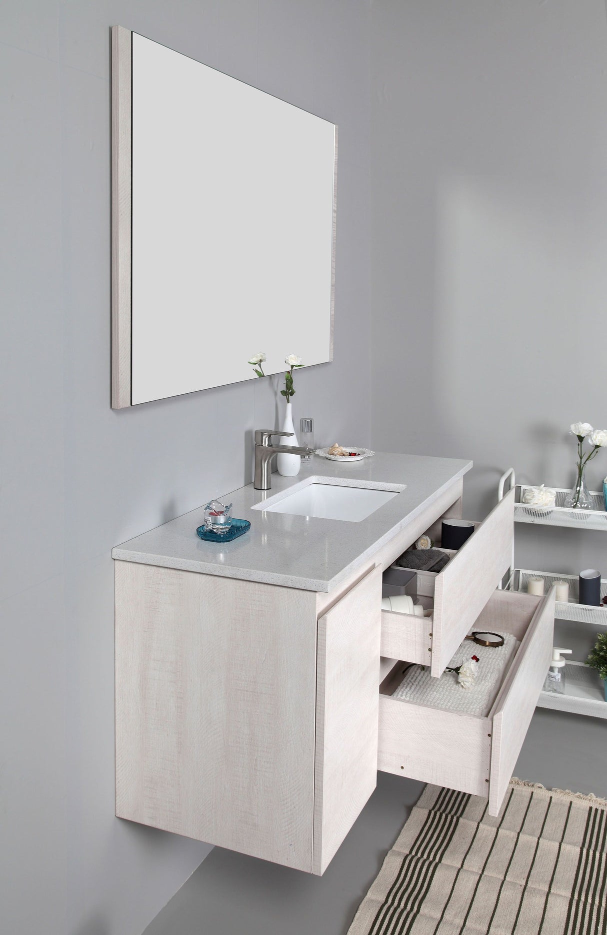 ELISA Wall Hung Vanity White (All Size)