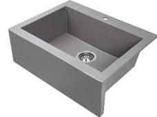 Laveo 490*580*220mm Grey Granite Stone Sink Single Bowl