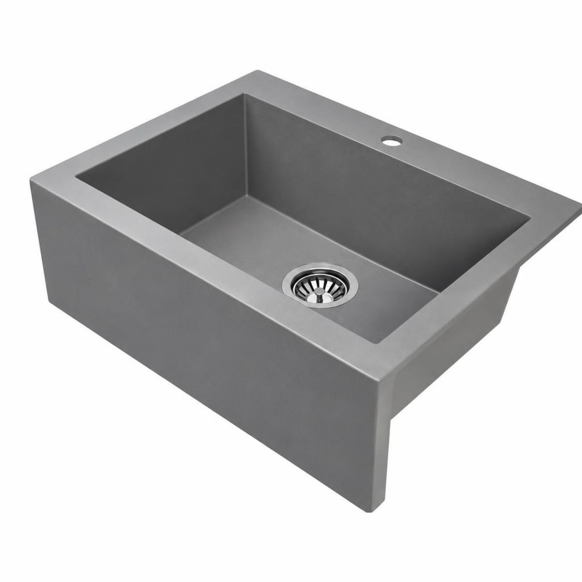 Laveo 490*580*220mm Grey Granite Stone Sink Single Bowl