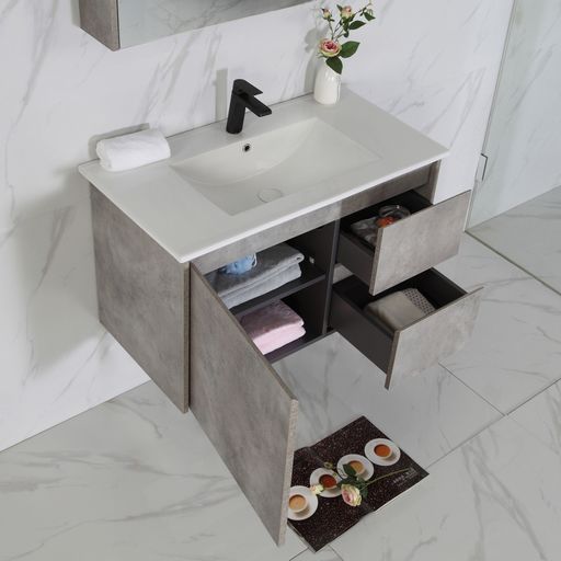 LOLA Wall Hung Vanity Grey (All Size)