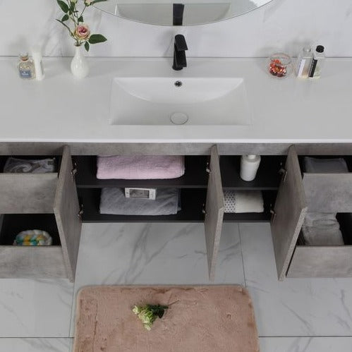 LOLA Wall Hung Vanity Grey (All Size)