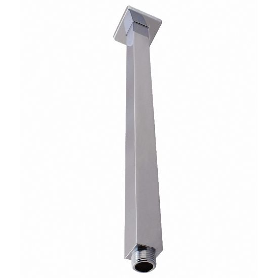 Cavallo Square Ceiling Shower Arm 400mm - Brushed Nickel