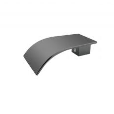 Esperia Square Bath Spout - Brushed Gun Metal