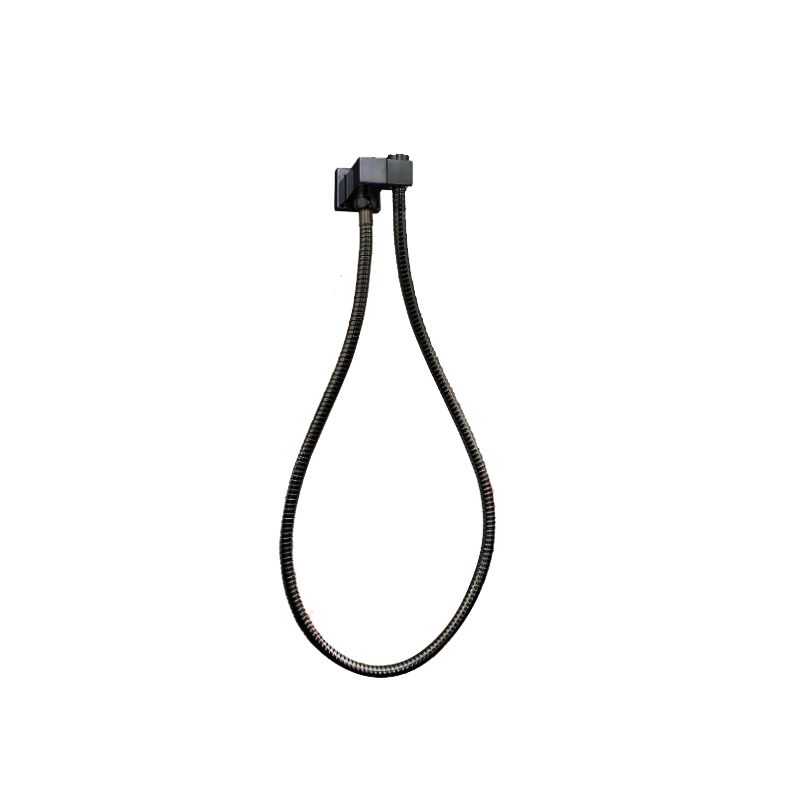 Esperia Square Shower Holder Wall Connector Hose - Brushed Gun Metal