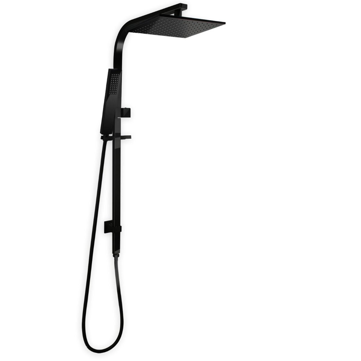 Esperia 250mm Square Shower Station - High Gloss Black