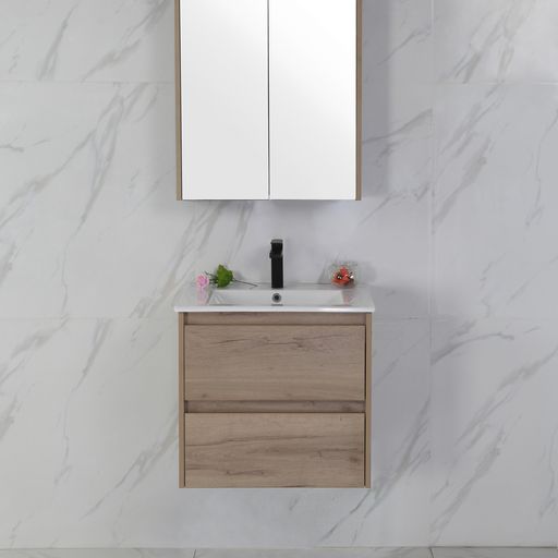 MAX MDF Wall Hung Vanity Max Oak (All Sizes)