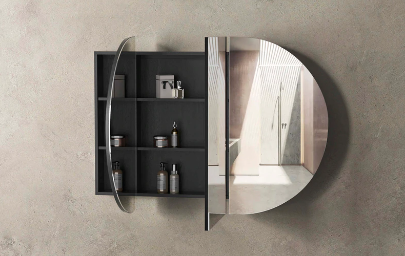 COOGEE SHAVING CABINET 1500MM BLACK OAK WITH OPTIONAL LED