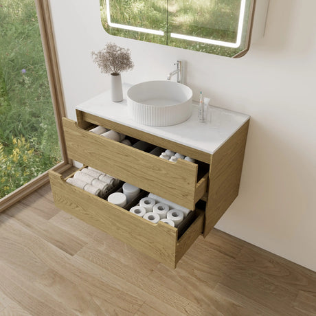 Wall Hung Vanities with Drawers: Shop Floating Drawer Vanities by Size