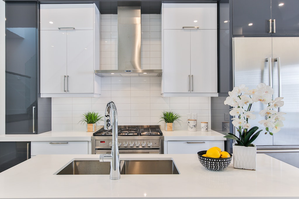 kitchen taps at Zure