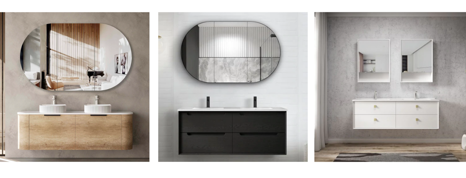 Looking for dark bathroom vibes? Here are some bath vanities you need to check out!