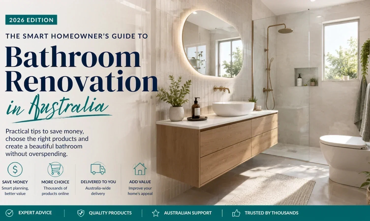Modern bathroom renovation in Australia