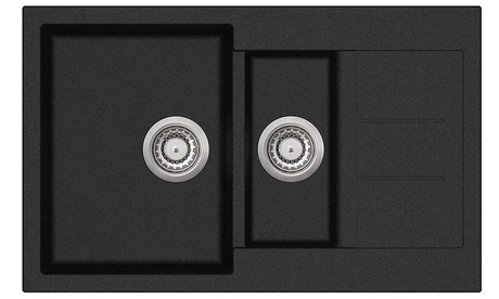 ALEKSANDER DOUBLE BOWLS 800X500X200MM GRANITE KITCHEN SINK