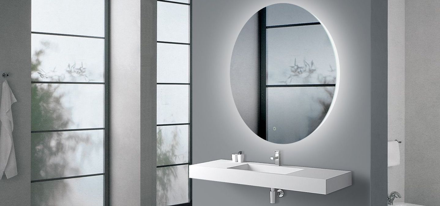 ROUND PLAIN LED MIRROR 750MM