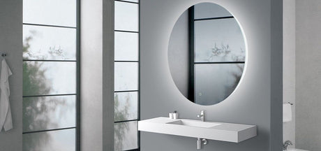 ROUND PLAIN LED MIRROR 750MM
