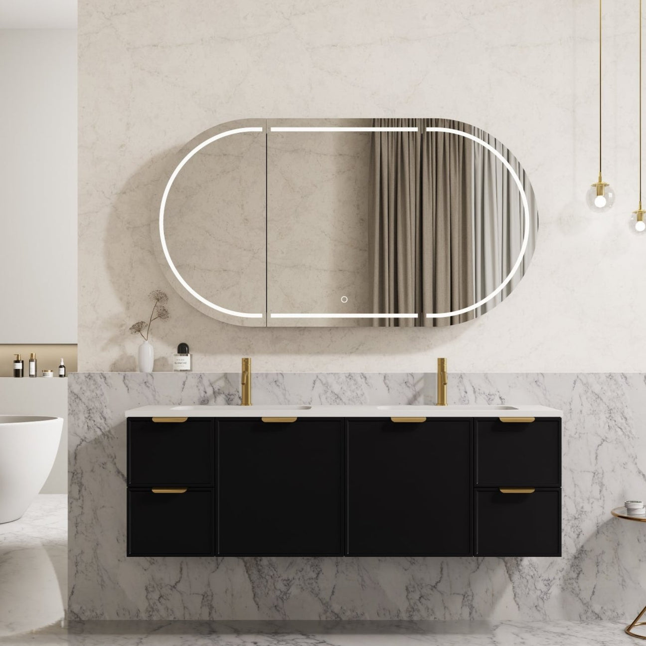 Miami Matte Black vanity