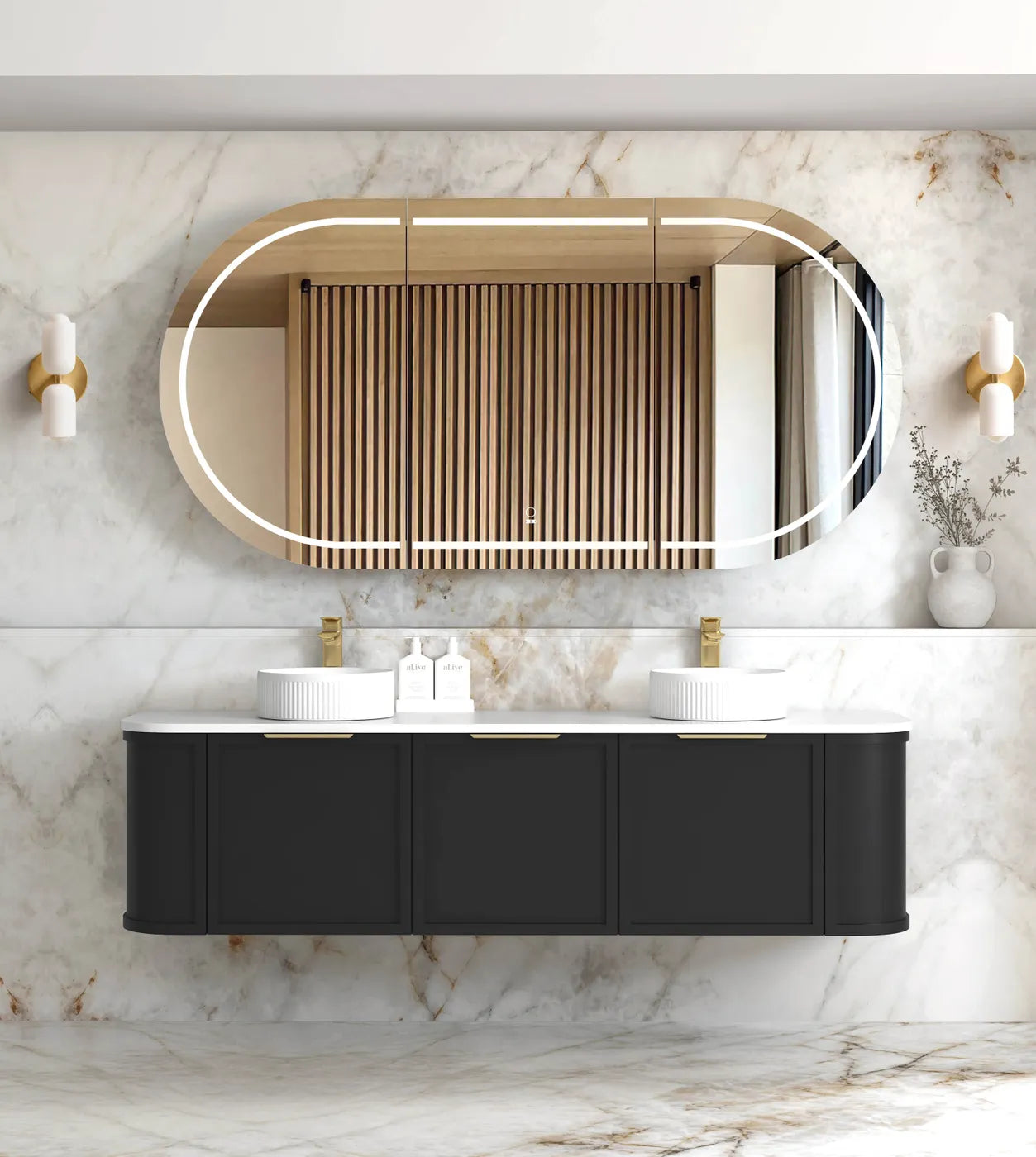Black Lancaster Vanity
