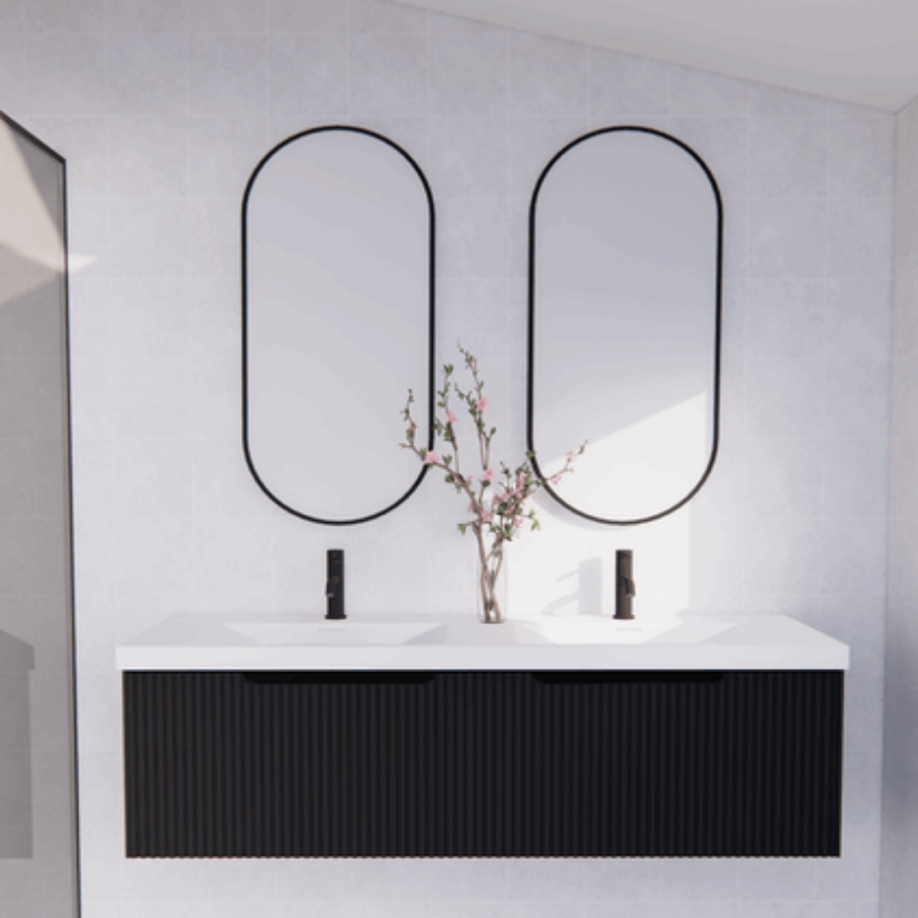 Matte Black Vienne Vanity
