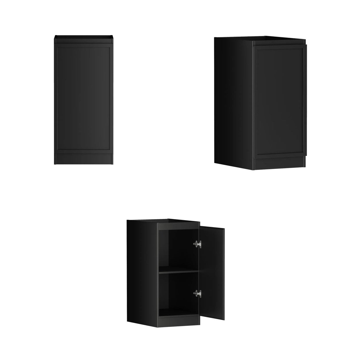 Hampshire Black Laundry Set 1715x600x2100 (Set C)
