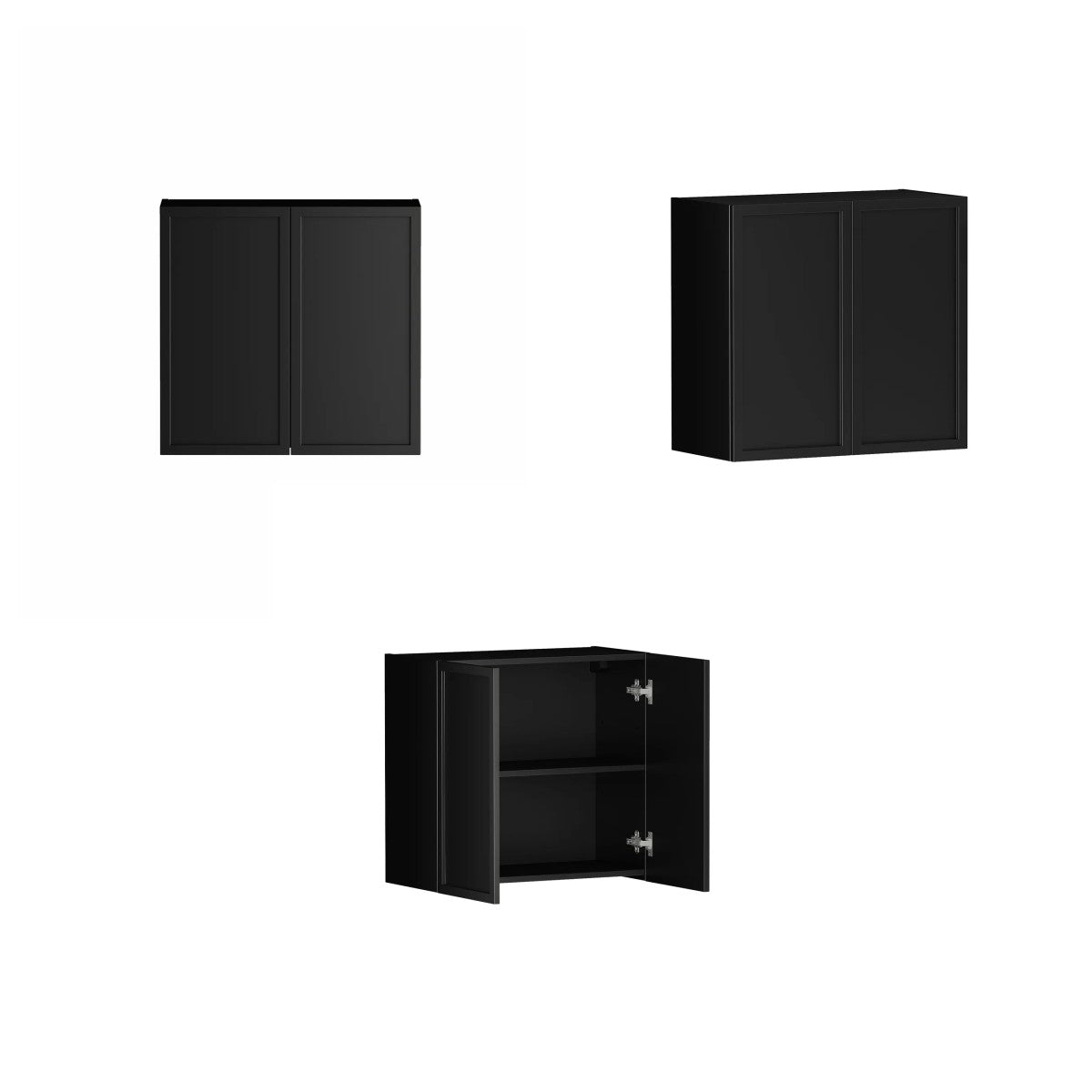 Hampshire Black Laundry Set 1305x600x2100 (Set B)