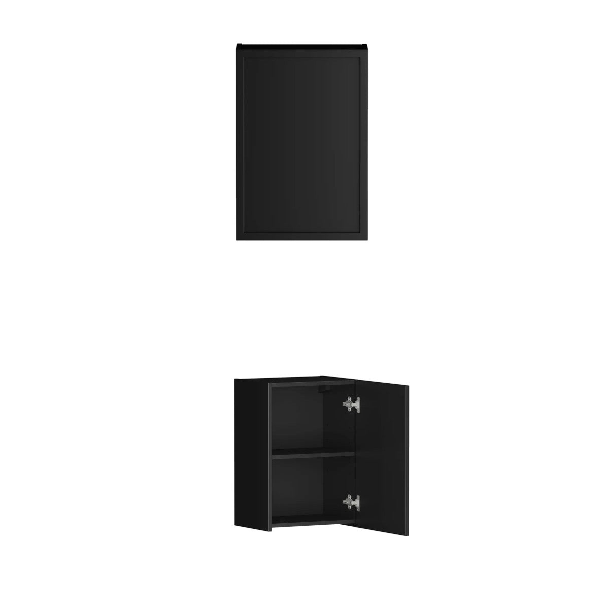 Hampshire Black Laundry Set 1715x600x2100 (Set C)