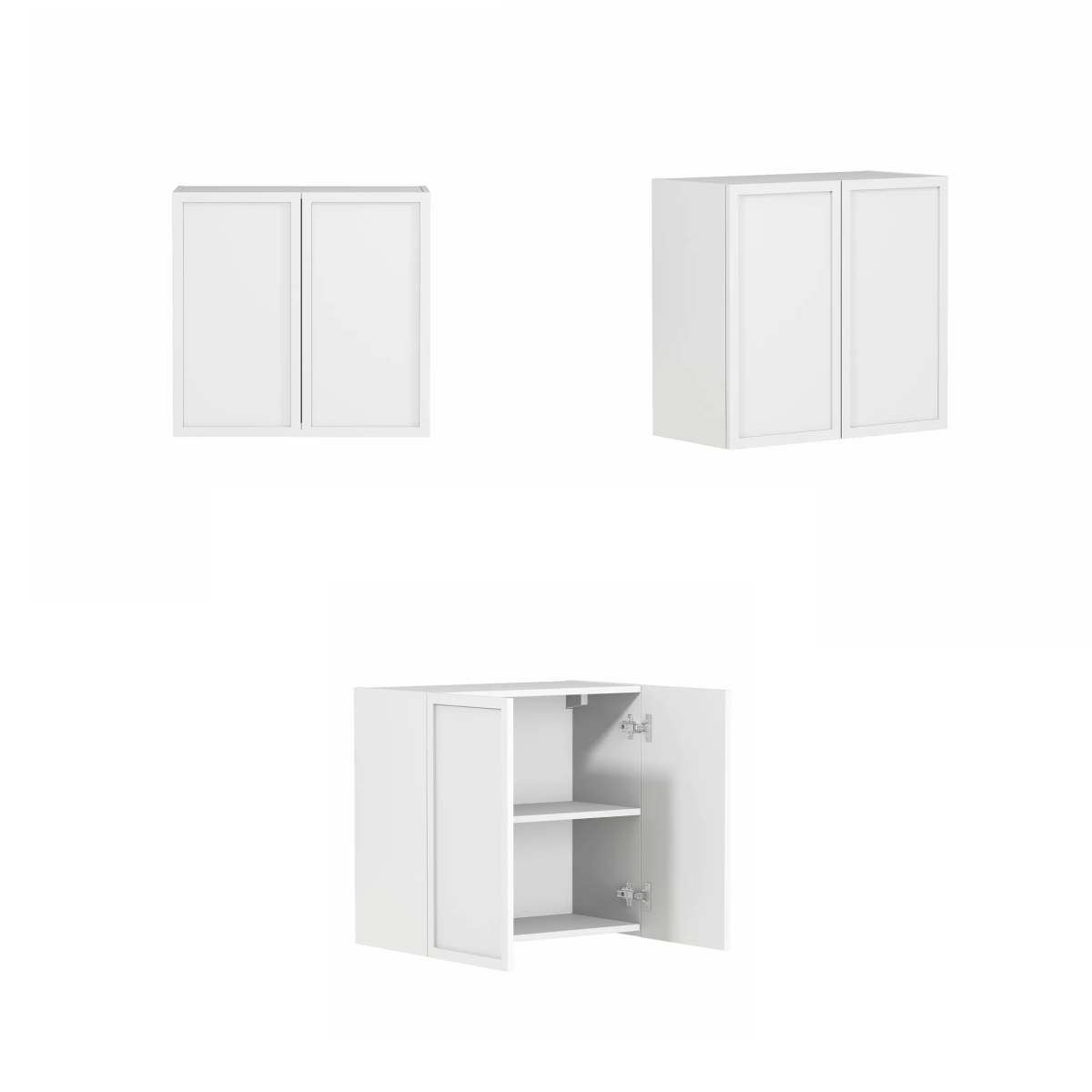 Hampshire White Base Laundry Cabinet Set 1305x600x2100mm (Set A)