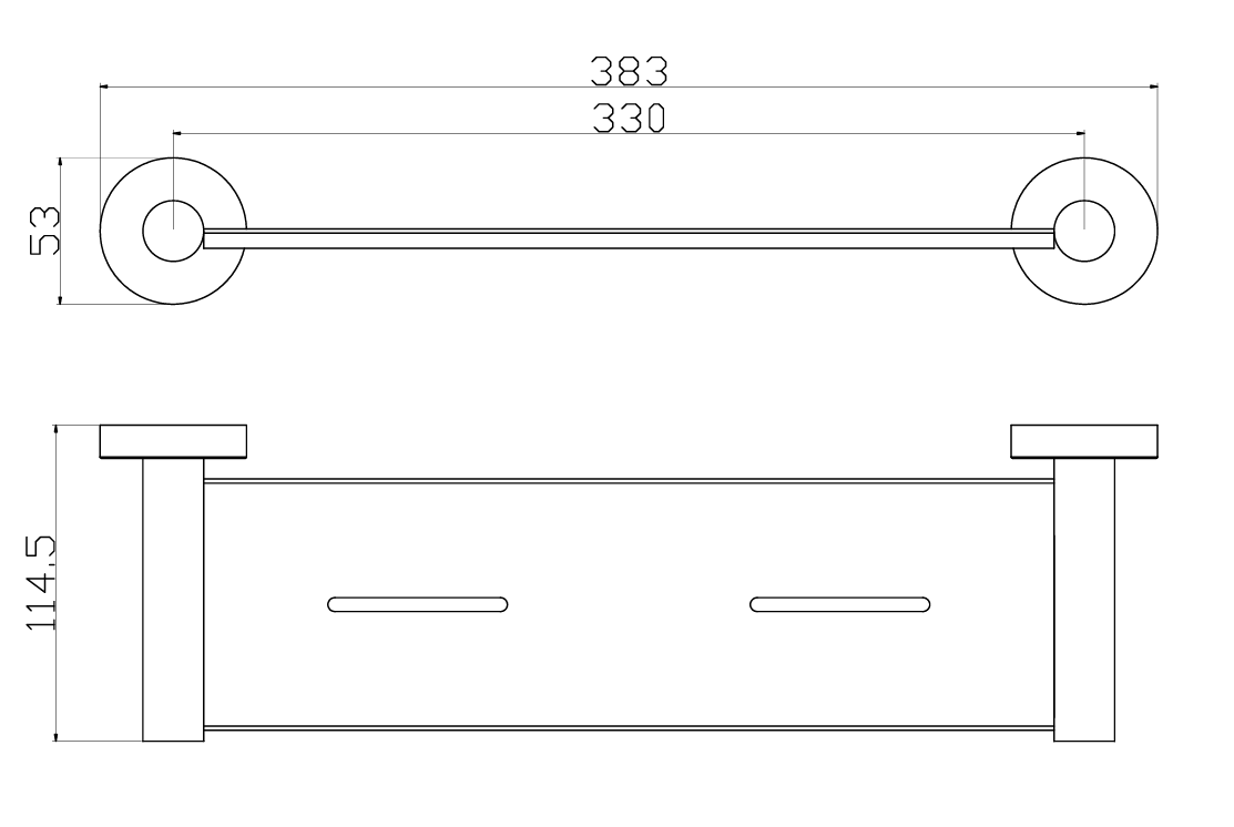 Otus Round Metal Shelf