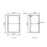 Hampshire White Laundry Cabinet Set 1715x600x2100 (Set C)