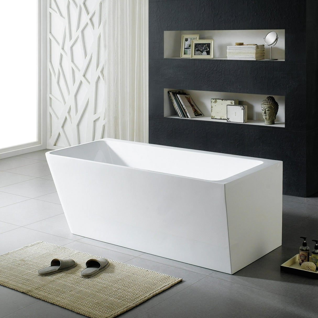 Avis Corner Back to wall Bathtub with Non-Overflow (Right Corner/Left Corner) (1500/1700mm)-Clearance