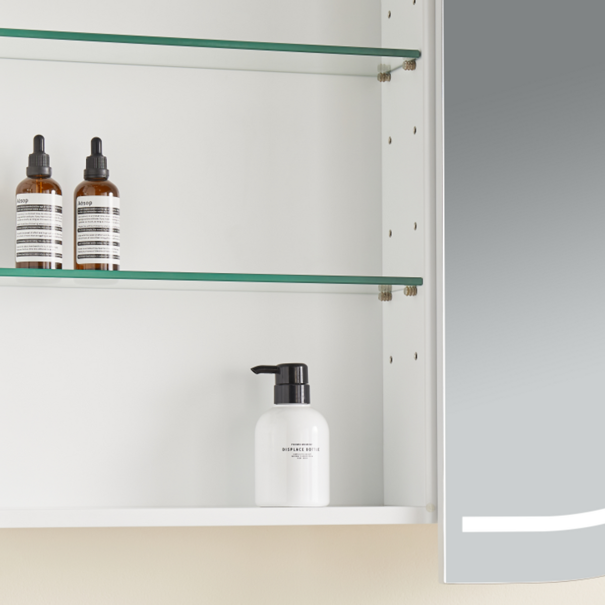 Olivia Front-Lit LED Shaving Cabinet 900/1200/1500mm Matte White/Black
