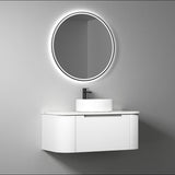 PETRA MARK II Wall Hung Curve Vanity Matte White (All Sizes)
